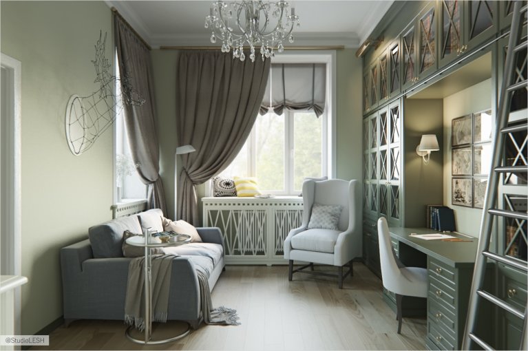 Кабинет в классическом стиле