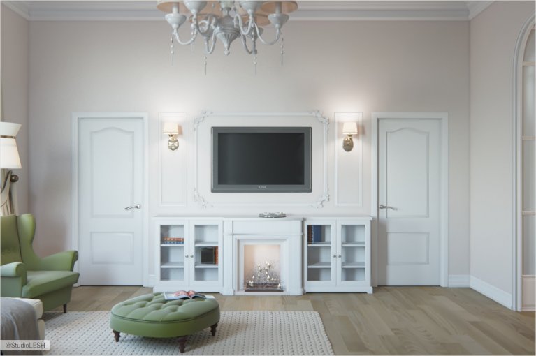 Гостиная легкая классика