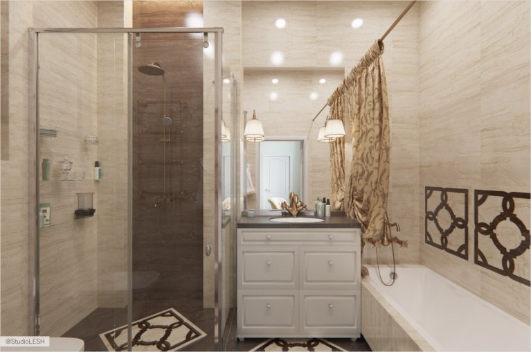 Ванная в классическом стиле