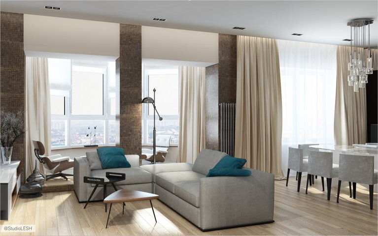 Гостиная черный шкаф с подсветкой