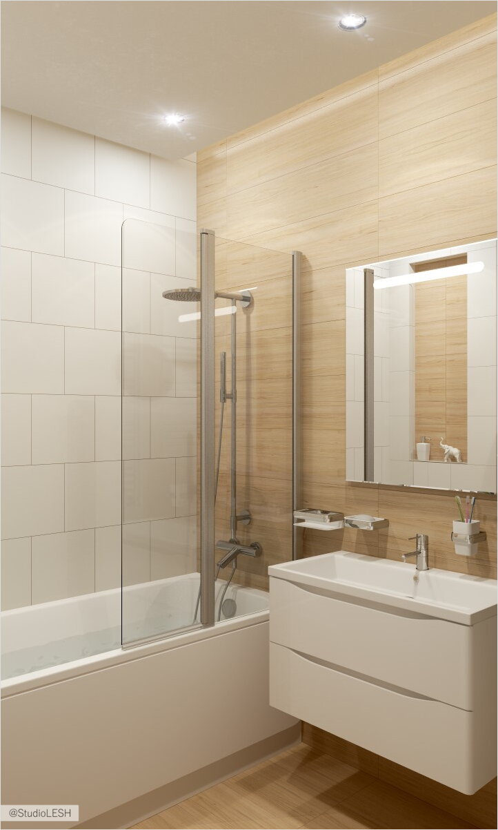 Ванная комната в скандинавском стиле