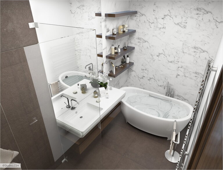 Дизайн ванной в современном стиле
