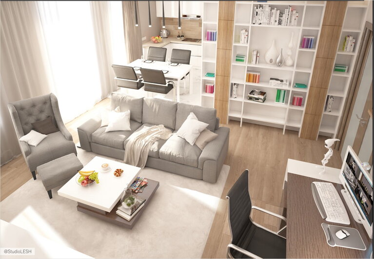 Интерьер гостиной в современном стиле