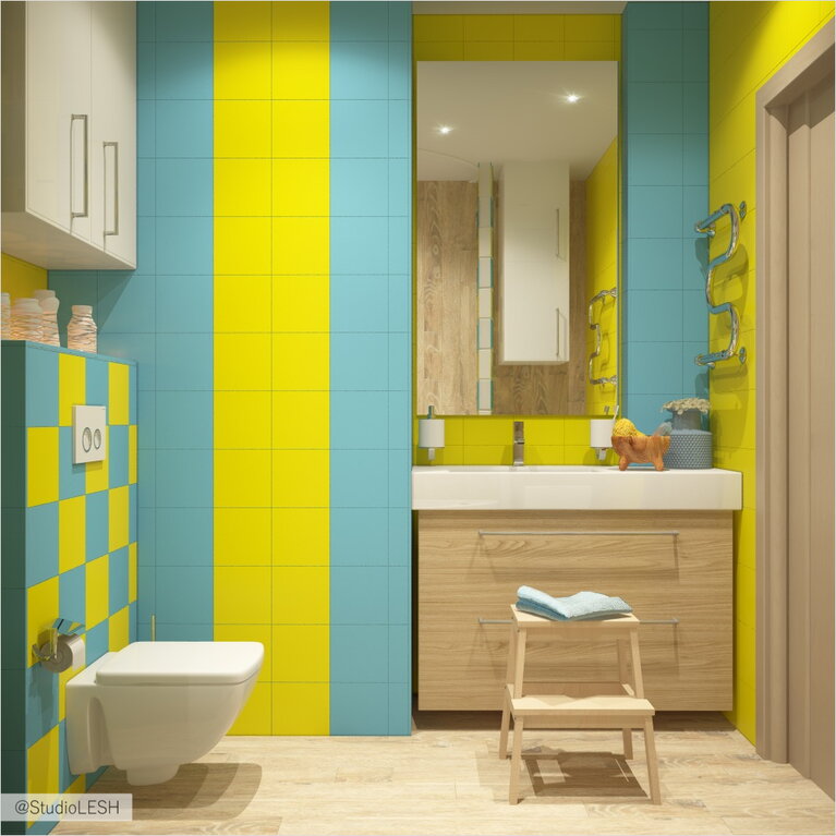 Яркая ванная