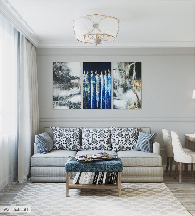 Гостиная велюровый диван