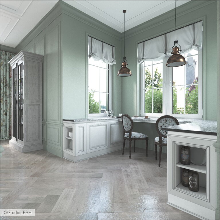 Дизайн-проект кухни в классическом стиле