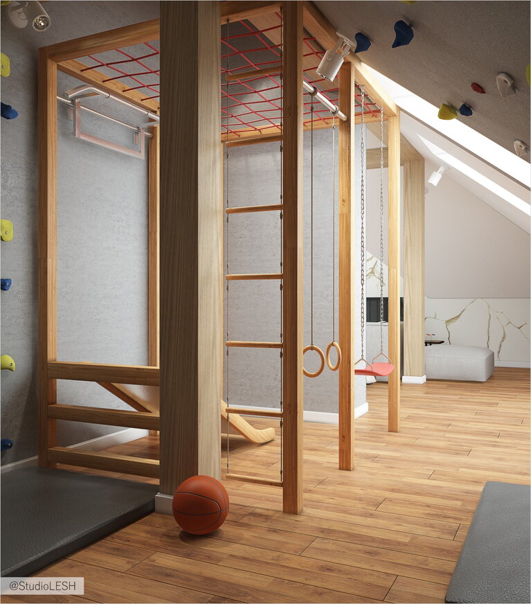 Детская комната в загородном доме в Гатчина