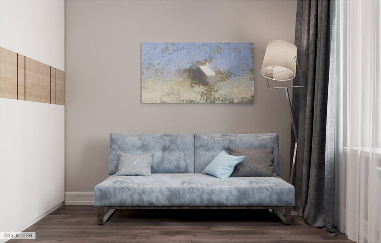 Комфортный диван в кабинете