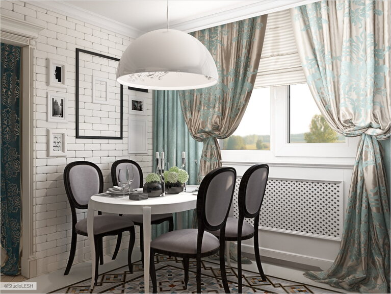 Обеденная зона на кухне