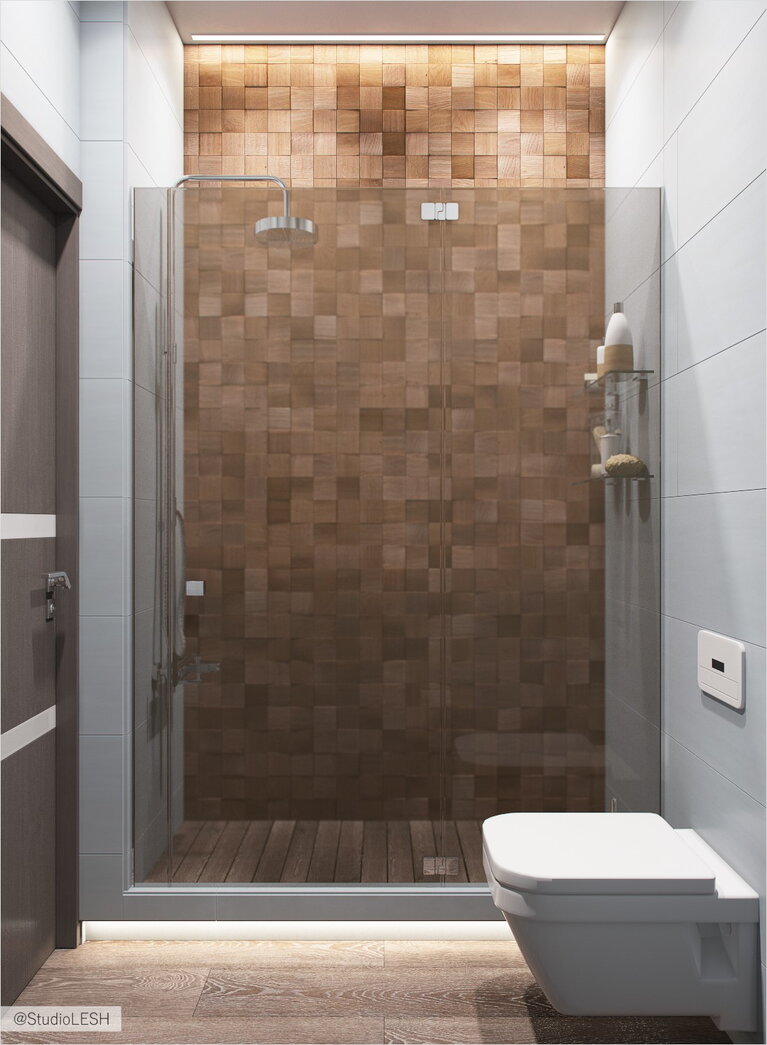 Современный душ