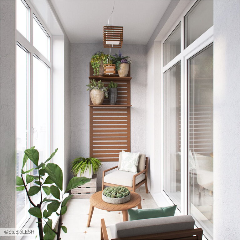 Простой балкон