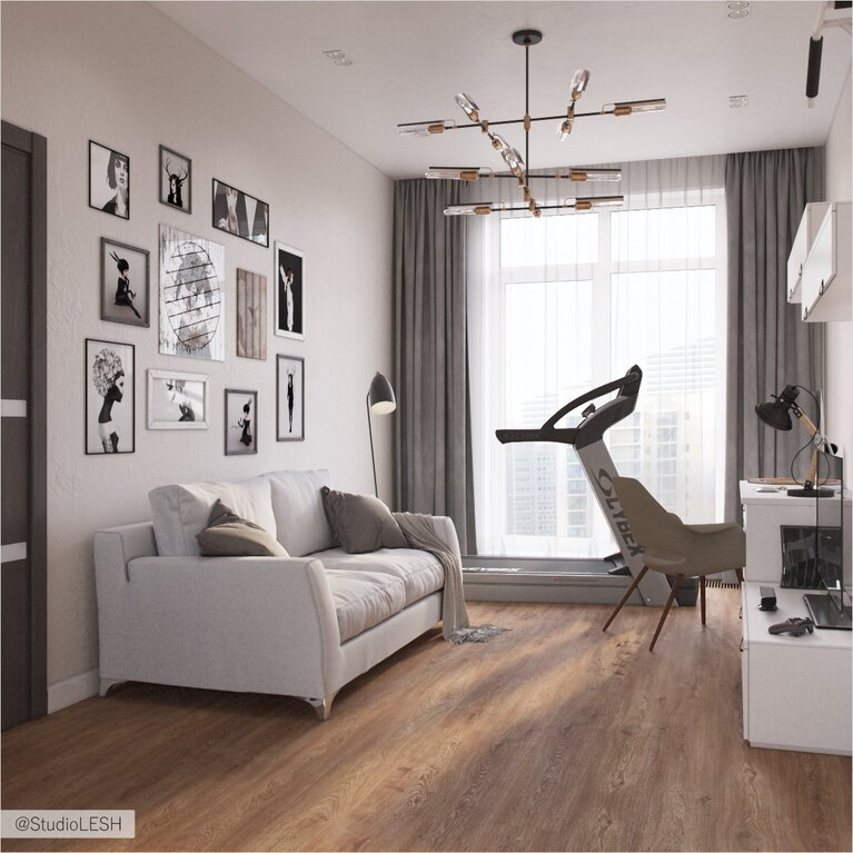 Кабинет в современном стиле