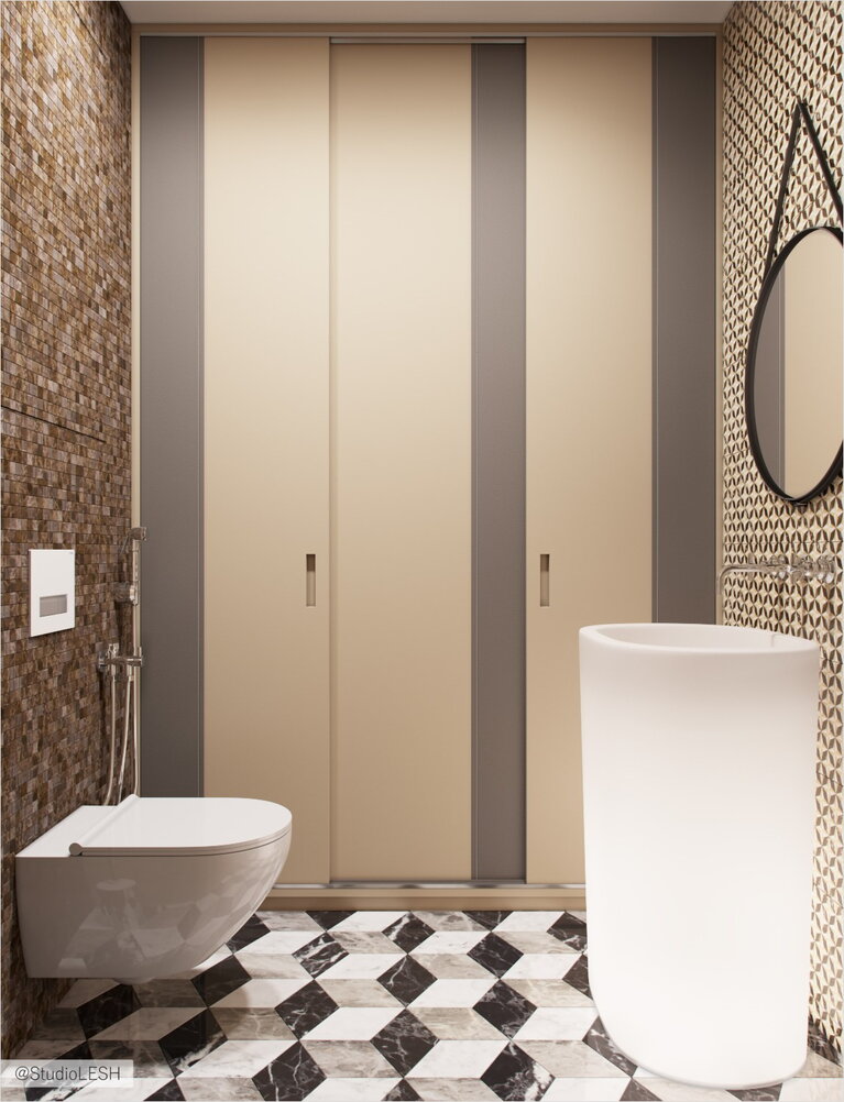 Мозаика в санузле