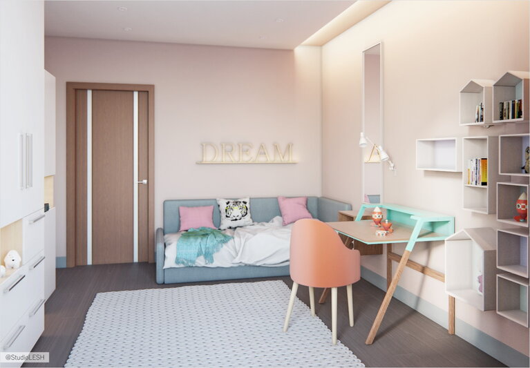 Просторная комната ребенка