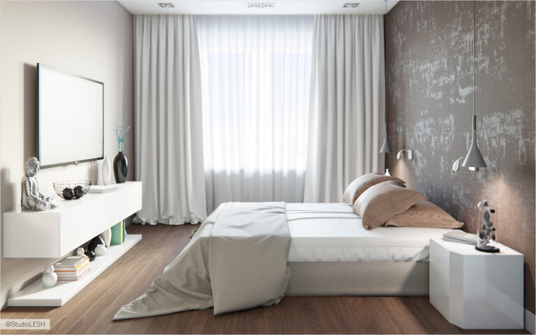 Светлая спальня