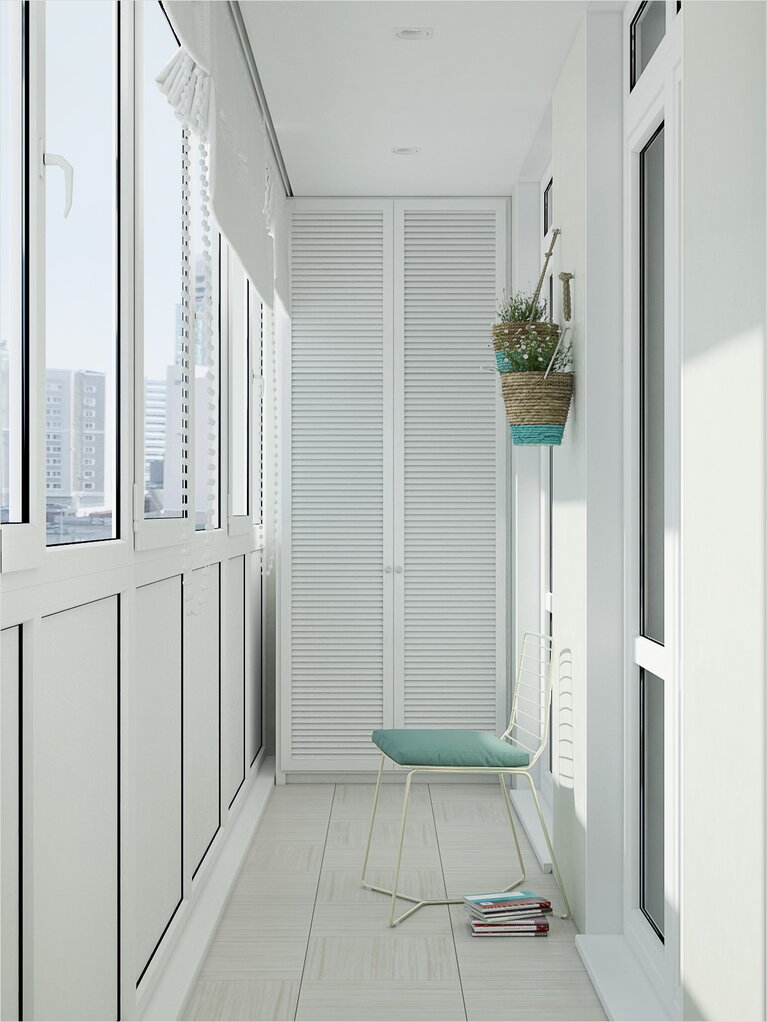 Светлый балкон