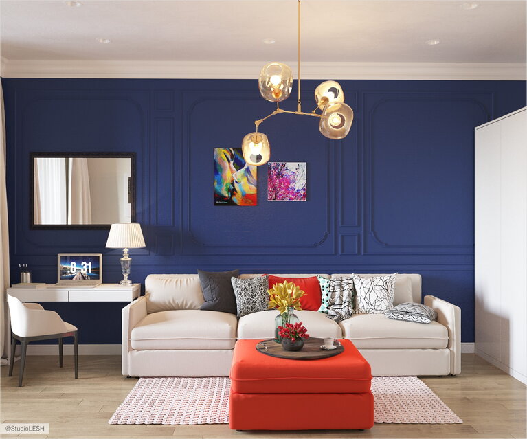 Смешение стилей в гостиной