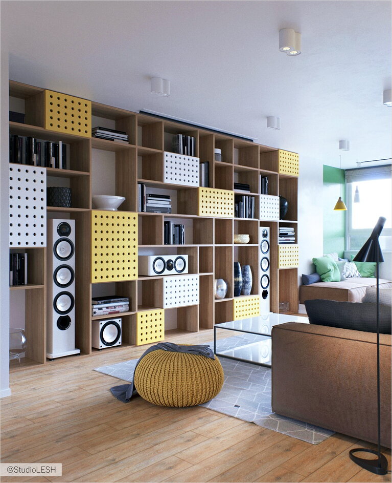 Кухня-гостиная в современном стиле