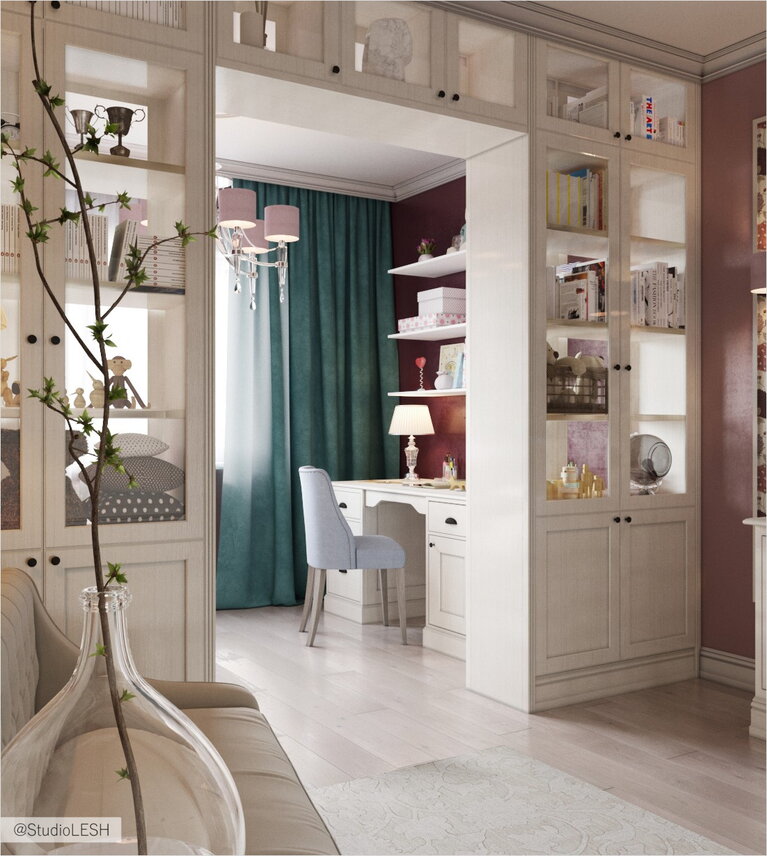 Стеллаж в детской