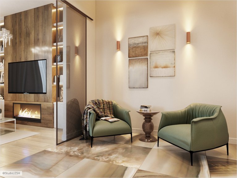 Оникс в прихожей