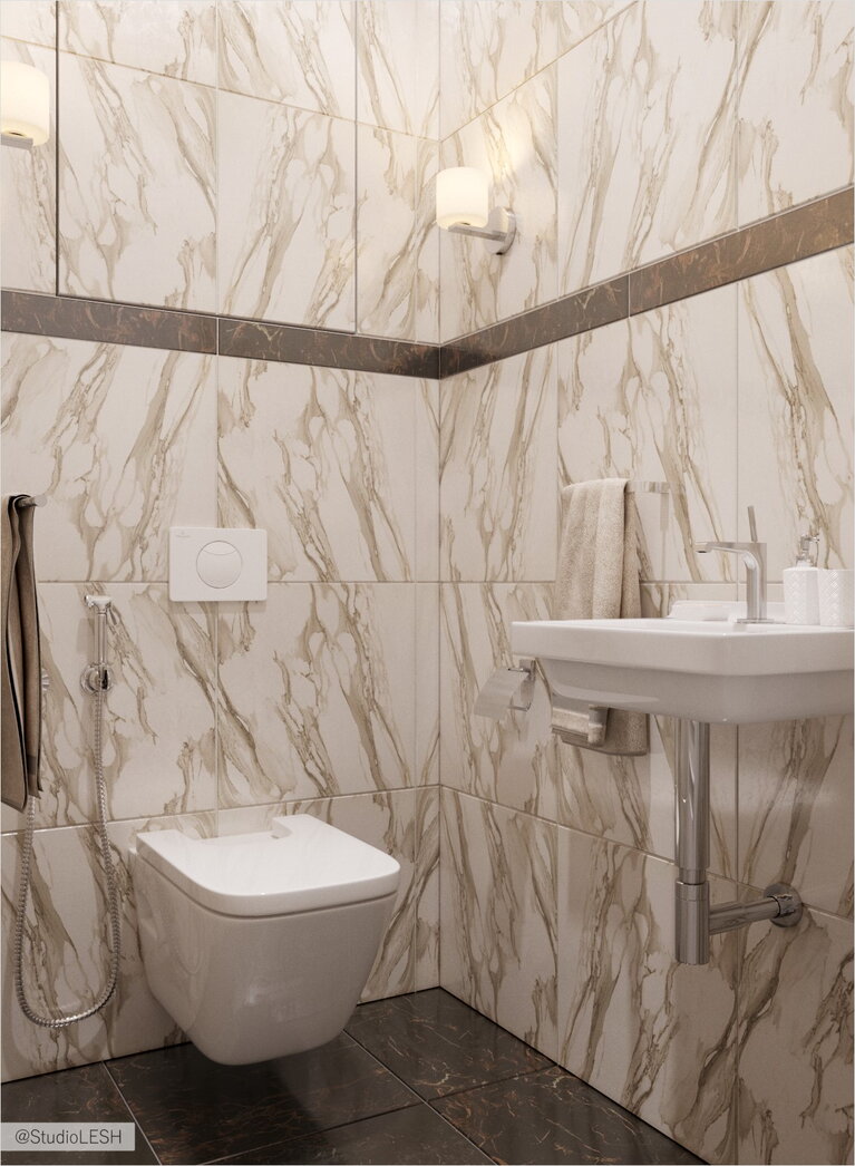 Светлый санузел