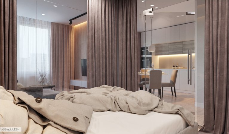 Стеклянная спальня