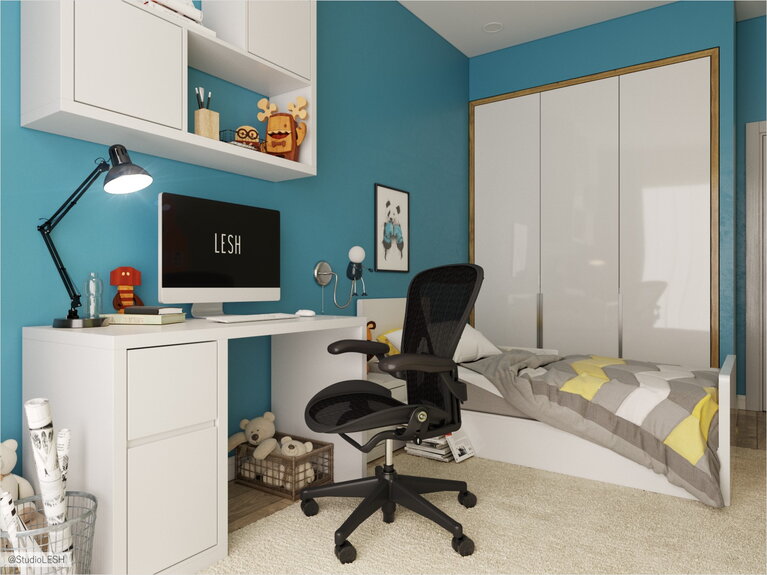 Белая мебель в детской