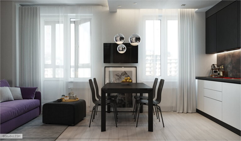 Темная гостиная