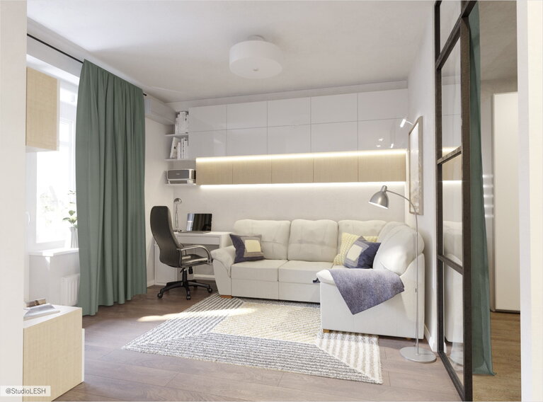 Светлая гостиная