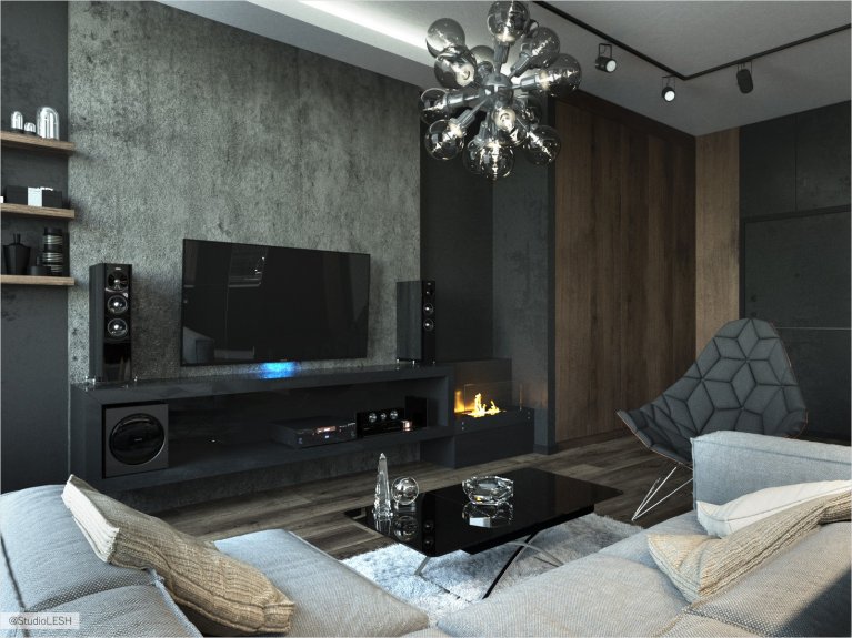 Декоративная штукатурка в интерьере