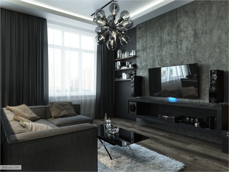 Монохромный интерьер