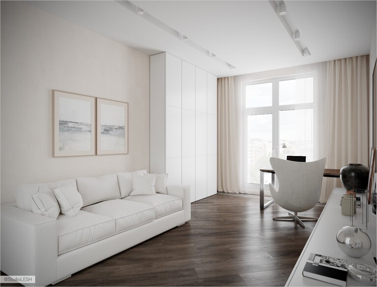 Белая гостиная