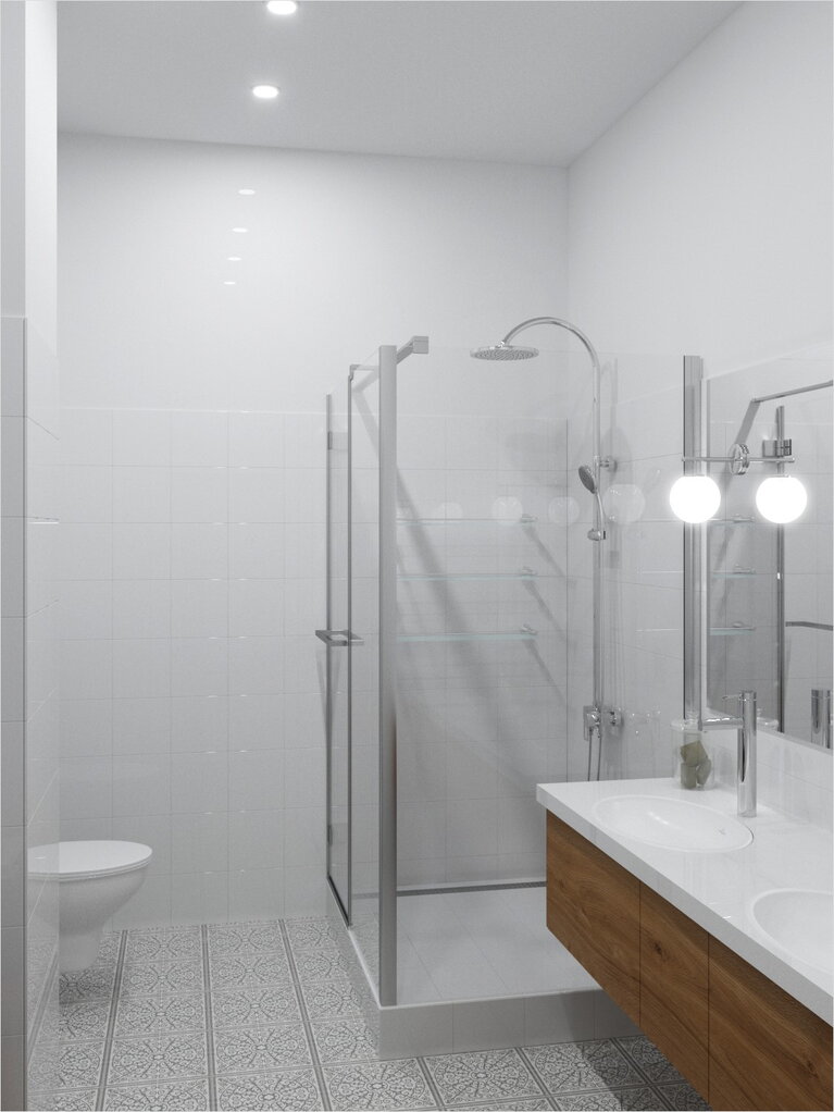 Белая ванная