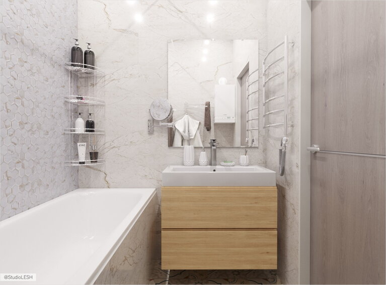 Белая ванная