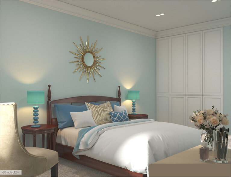 Американская классика в спальне