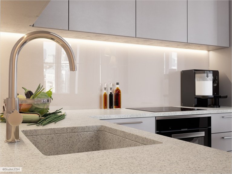 Белая кухня