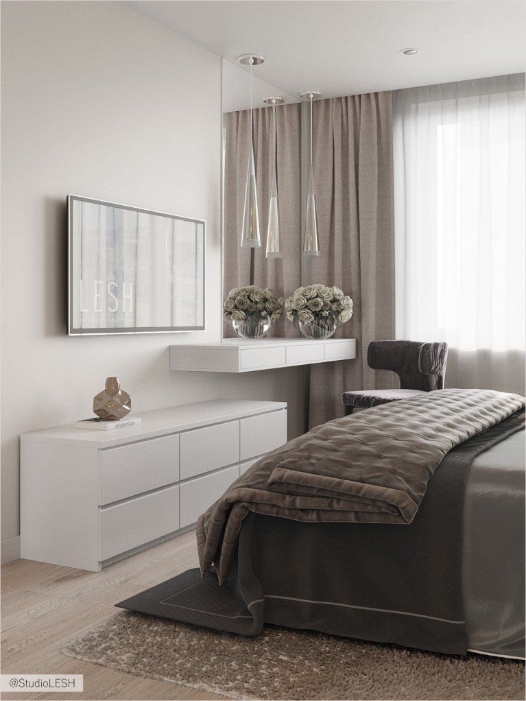 Светлая спальня