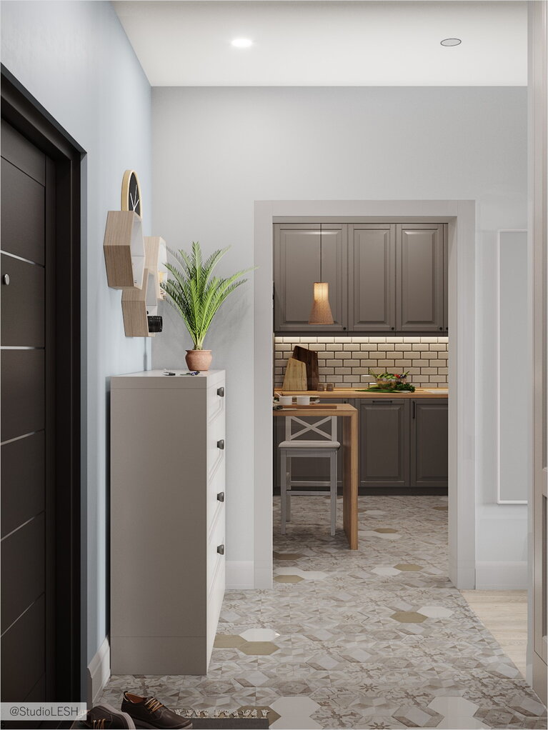 Холл в скандинавском стиле