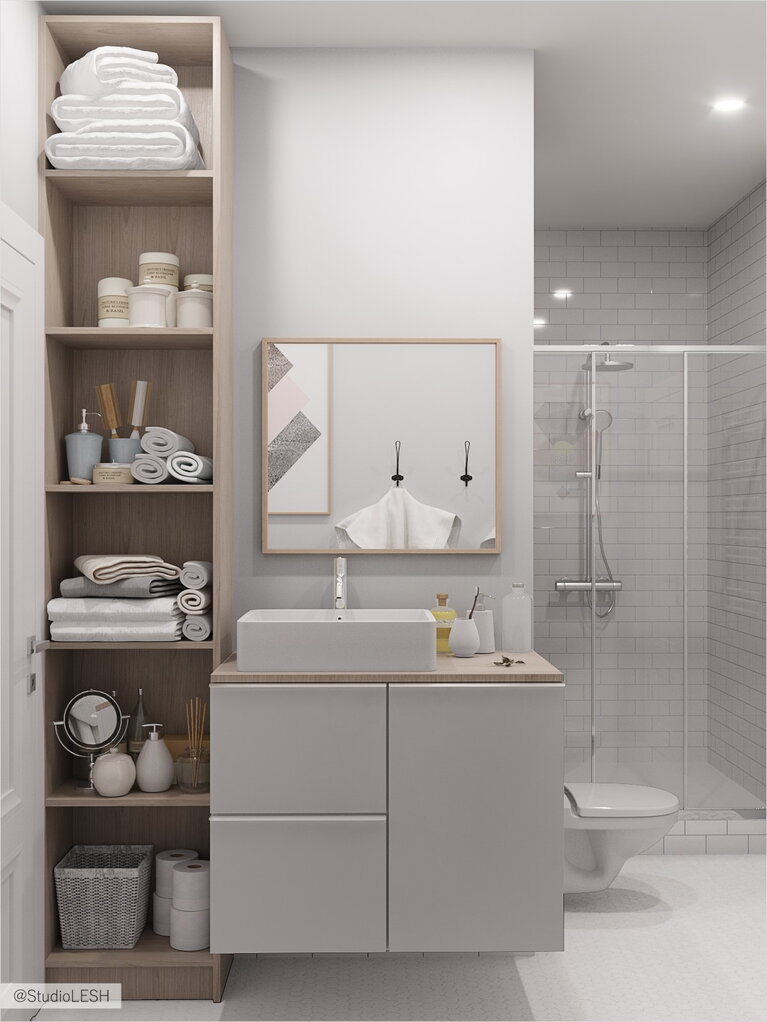 Светлый санузел