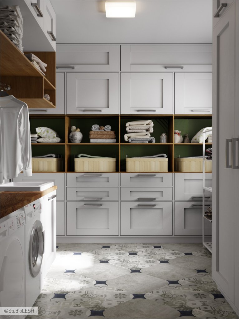 Белая постирочная