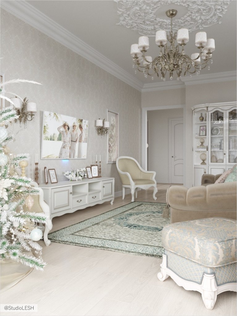 Светлая гостиная