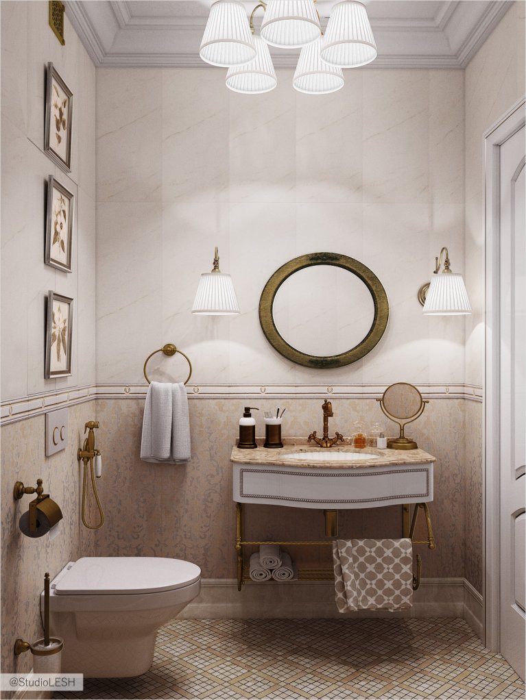 Светлый туалет