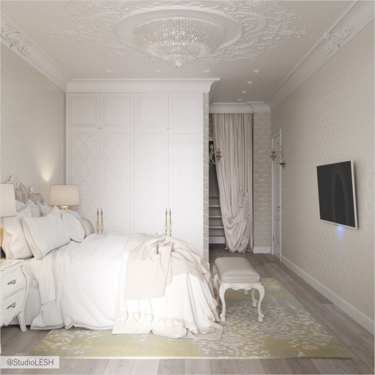 Белая спальня
