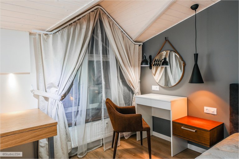 Спальня на мансарде