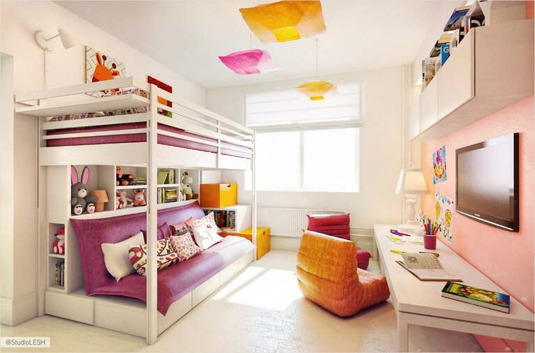 Дизайн интерьера детской