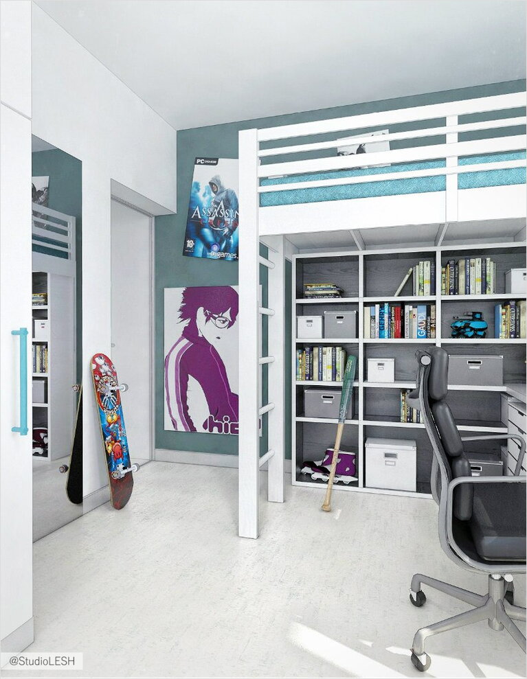 Дизайн интерьера детской для мальчика