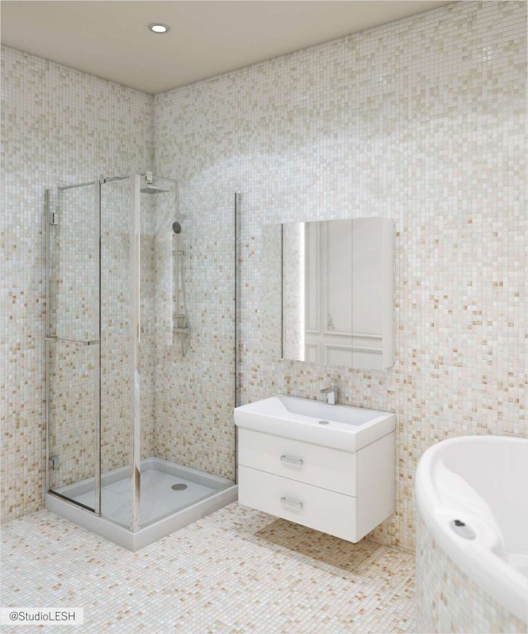 Дизайн интерьера ванной комнаты