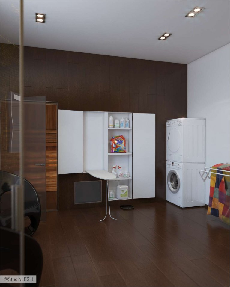 Хозблок в ванной комнате