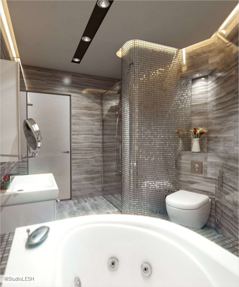 Дизайн интерьера санузла