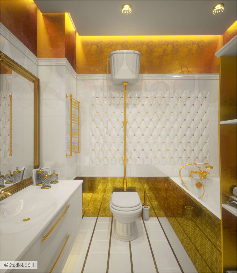 Дизайн проект ванной комнаты